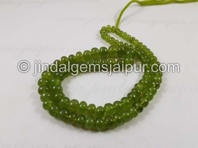 Vesuvianite Far Smooth Roundelle Shape Beads